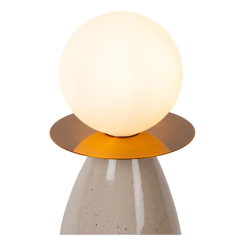 Lucide FIGARO - Tafellamp - Ø 12 cm, H 48 cm - 1xG9 - Grijs - detail 1